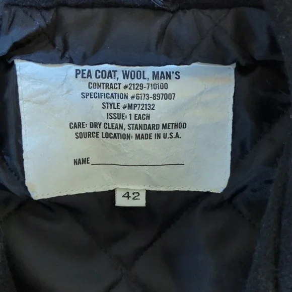 Wool Pea Coat - Picture 3 of 13